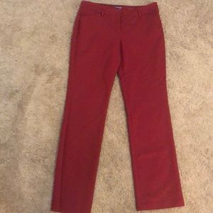 Dark red dress pants